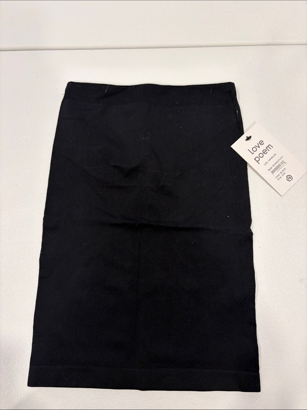 Love Poem Black Tube Top - Sleek Everyday Layering Top